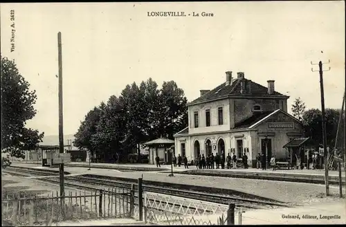 Ak Longeville Meuse, La Gare