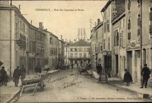 Ak Commercy Lothringen Meuse, Rue des Capucins et Poste