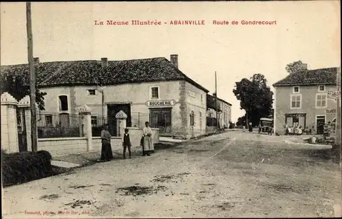 Ak Abainville Meuse, Route de Gondrecourt