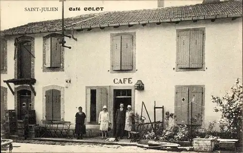 Ak Saint Julien Vosges, Cafe Colot
