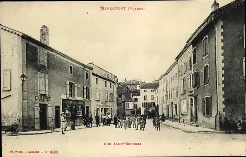 Ak Mirecourt Lothringen Vosges, Rue Saint Georges