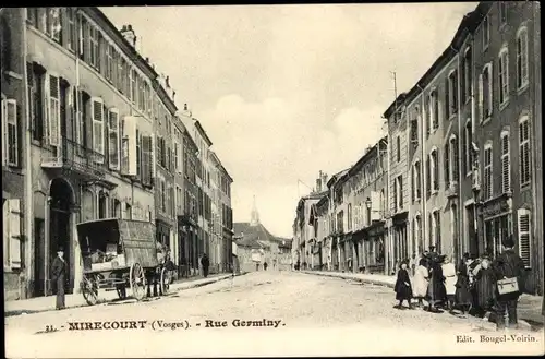 Ak Mirecourt Lothringen Vosges, Rue Germiny