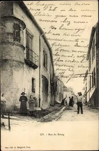 Ak Gy Haute Saône, Rue du Bourg