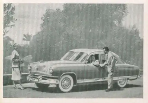 Sammelbild Das Kraftfahrzeug Nr. 1118 PKW nach 1945 USA Kaiser Frazer Continental De Luxe Limousine