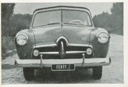 Sammelbild Das Kraftfahrzeug Nr. 151, PKW nach 1945 USA, Kaiser Henry J., Limousine