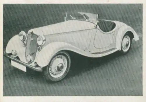 Sammelbild Das Kraftfahrzeug Nr. 260, Entwicklung des Kraftfahrzeuges, Hanomag Sturm, Roadster