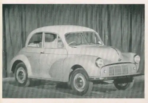 Sammelbild Das Kraftfahrzeug Nr. 1111, PKW nach 1945, England, Morris Minor, Limousine