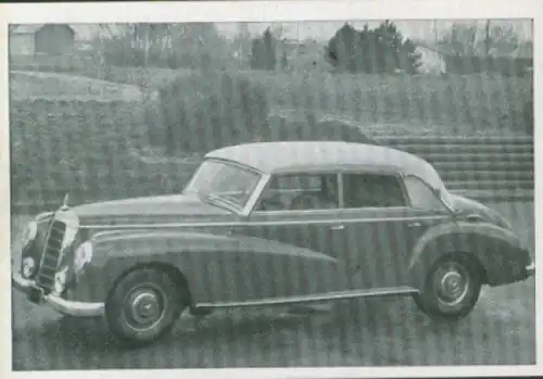 Sammelbild Das Kraftfahrzeug Nr. 46, Deutsche PKW nach 1945, Mercedes Benz Typ 300, D Cabriolet