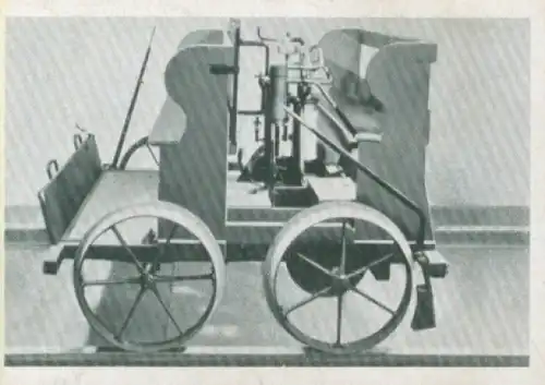 Sammelbild Das Kraftfahrzeug Nr. 269, Entwicklung des Kraftfahrzeuges, Daimler Draisine