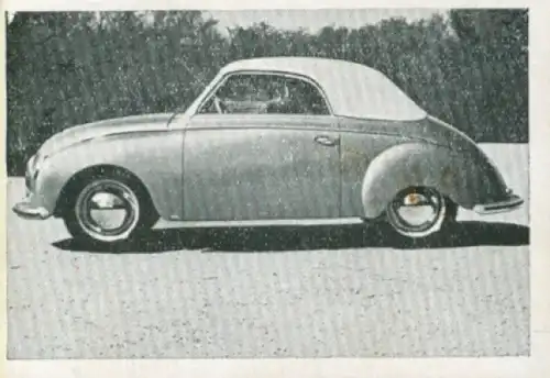 Sammelbild Das Kraftfahrzeug Nr. 210, Deutsche PKW nach 1945, Dyna Veritas, Cabriolet