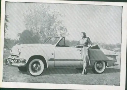 Sammelbild Das Kraftfahrzeug Nr. 125, PKW nach 1945, USA, Ford Custom, Cabriolet
