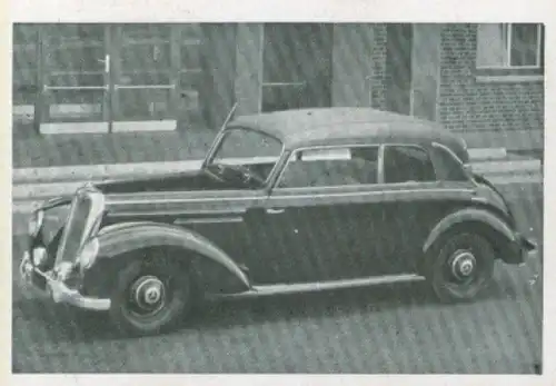 Sammelbild Das Kraftfahrzeug Nr. 45, Deutsche PKW nach 1945, Mercedes Benz Typ 220, B-Cabriolet