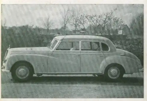 Sammelbild Das Kraftfahrzeug Nr. 51, Deutsche PKW nach 1945, Mercedes Benz Typ 300, Limousine