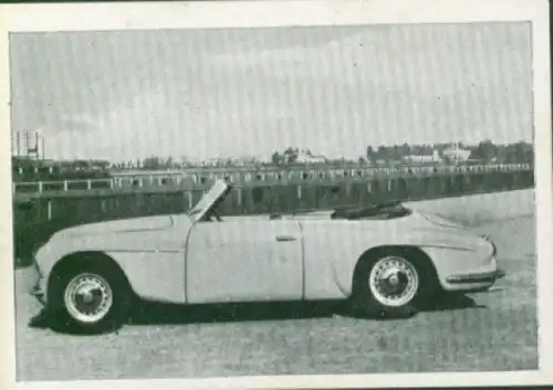 Sammelbild Das Kraftfahrzeug Nr. 153, PKW nach 1945, Italien, Alfa Romeo 6 C 2500, Touring Cabriolet