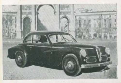 Sammelbild Das Kraftfahrzeug Nr. 155, PKW nach 1945, Italien, Alfa Romeo 6 C 2500, Limousine