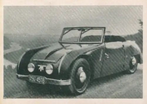 Sammelbild Das Kraftfahrzeug Nr. 279, Deutsche PKW nach 1945, Meyra, Sport Cabriolet
