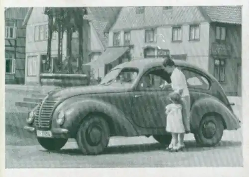 Sammelbild Das Kraftfahrzeug Nr. 256, Entwicklung des Kraftfahrzeuges, Hanomag 1,3 l, Limousine