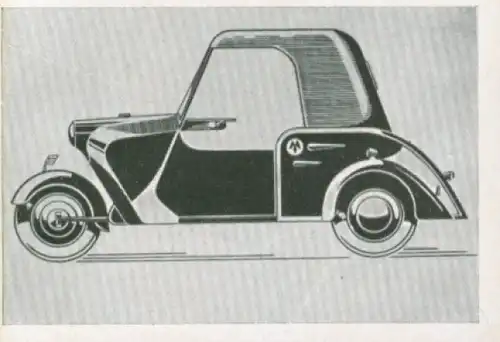 Sammelbild Das Kraftfahrzeug Nr. 530, Deutsche Sonderfahrzeuge nach 1945, Meyra 55, Krankenwagen