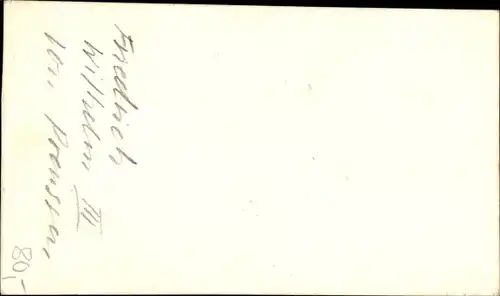 CdV Friedrich Wilhelm III von Preußen, Portrait