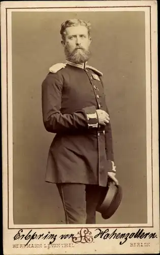 CdV Leopold Erbprinz von Hohenzollern, Portrait