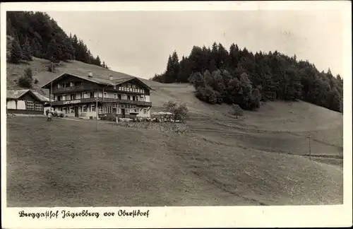 Ak Oberstdorf im Oberallgäu, Berggasthof Jägersberg, Panorama