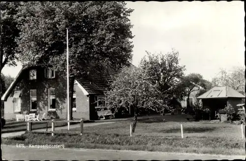 Ak Ees Drenthe Niederlande, Kampeerboerderij, Camping De Zeven Heuveltjes