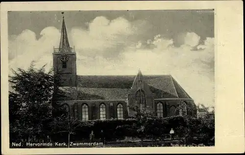 Ak Zwammerdam Südholland, Ned. Hervormde Kerk