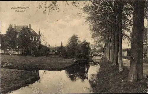 Ak Zwammerdam Südholland, Ruimzicht
