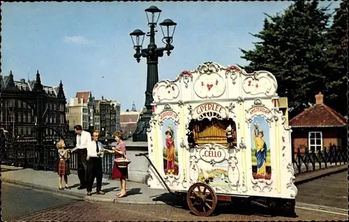 Ak Amsterdam Nordholland Niederlande, Drehorgel