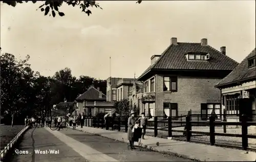 Ak Goes Zeeland Niederlande, West-Wal