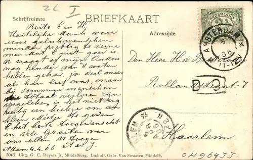 Ak Vlissingen Zeeland Niederlande, Zeeuwsche Watervloed op 12 Maart 1906, Walstraat