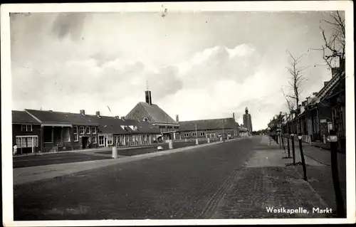 Ak Westkapelle Walcheren Zeeland, Markt