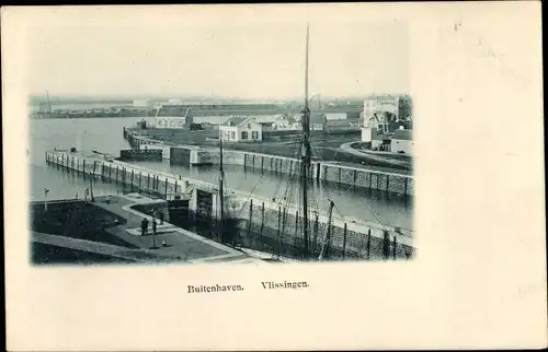 Ak Vlissingen Zeeland Niederlande, Buitenhaven