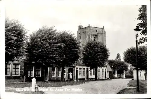 Ak Sluis Zeeland Niederlande, Markt St. Anna Ter Mulden