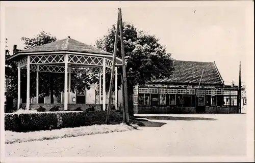 Ak Retranchement Sluis Zeeland, Markt, Cafe De Zon, Pavillon