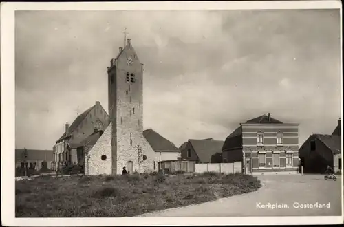 Ak Oosterland Zeeland, Kerkplein