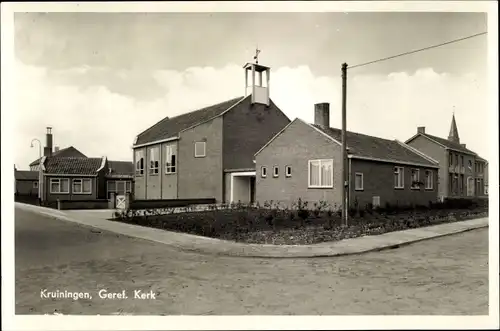 Ak Kruiningen Zeeland, Geref. Kerk