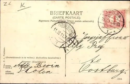 Ak Tholen Zeeland Niederlande, Gezicht op de Plantage, Molen