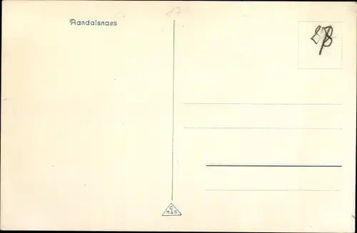 Ak Aandalsnes Romsdalen Norwegen, Panorama