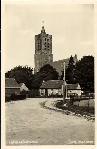 Ak 's Heer Arendskerke Zeeland Niederlande, Ned. Herv. Kerk