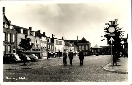 Ak Oostburg Zeeland, Markt