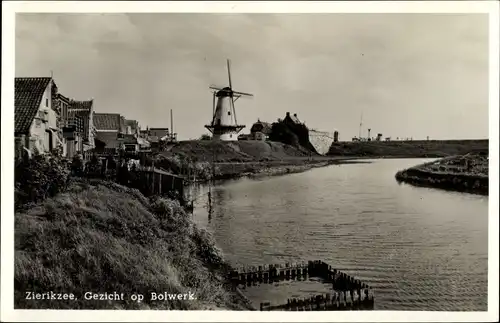 Ak Zierikzee Zeeland, Gezicht op Bolwerk