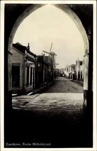 Ak Zierikzee Zeeland, Korte Nobelstraat, Molen