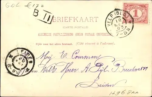 Ak Velp Gelderland Niederlande, Hoofdstraat