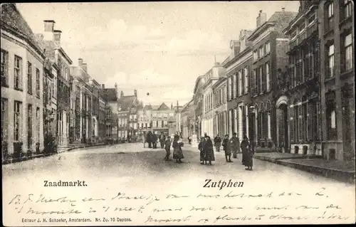 Ak Zutphen Gelderland, Zaadmarkt