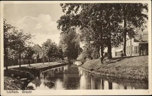 Ak Lochem Gelderland, Gracht, Kanal, Brücke