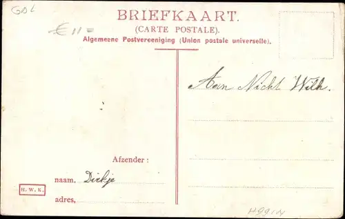 Ak  Velp Gelderland Niederlande, Straßenpartie