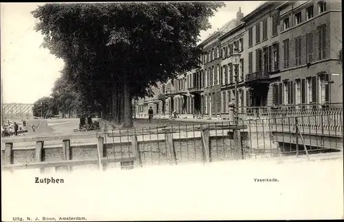 Ak Zutphen Gelderland, IJsselkade