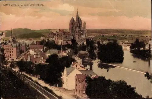 Ak Limburg an der Lahn, Blick vom Greifenberg