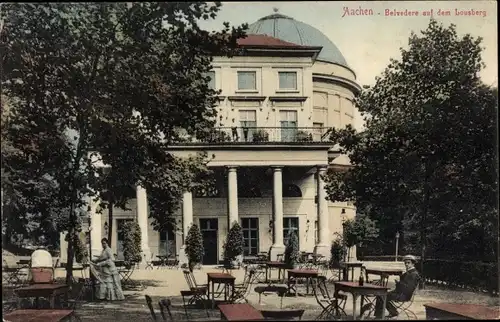 Ak Aachen in Nordrhein Westfalen, Belvedere auf dem Lousberg